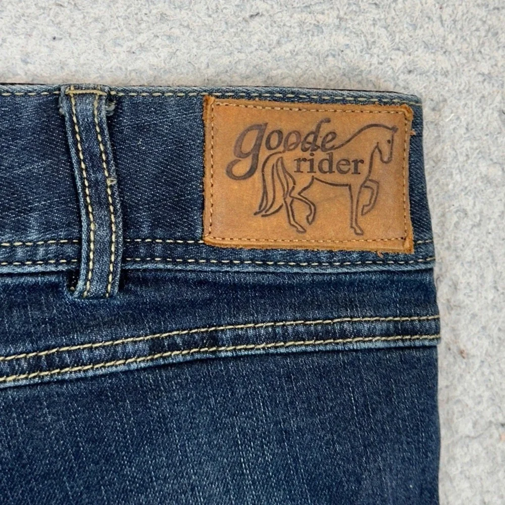 NEW Goode Rider Jeans Mens 34 Blue Jean Rider Breech Full Seat Equestrian Denim